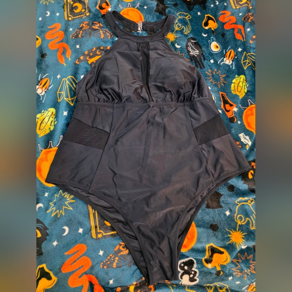 Black Women's One Piece Swimsuit
